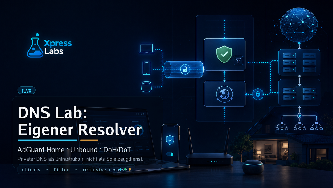 DNS Lab: Eigener Resolver mit AdGuard Home, Unbound und DoH/DoT